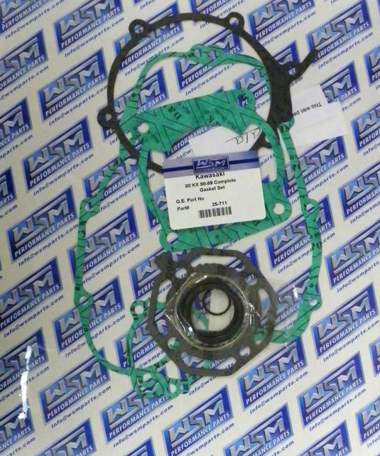 WSM Complete Gasket Kit For Kawasaki 80 KX 88-89 25-711