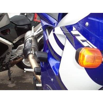 Load image into Gallery viewer, R&amp;G Racing Black Classic Style Crash Protectors For 1998-2003 Yamaha YZF R1
