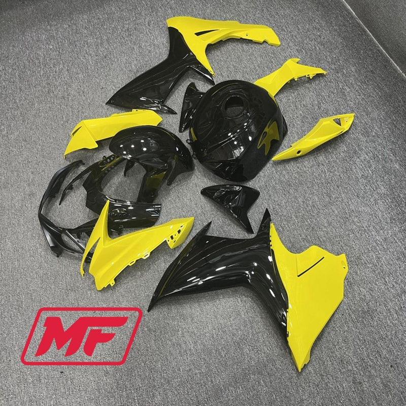 Load image into Gallery viewer, Monster Fairings Full Kit Suzuki GSXR600-750 11-22 Gloss Yellow and Black + Windshield + Gas Tank Cover
