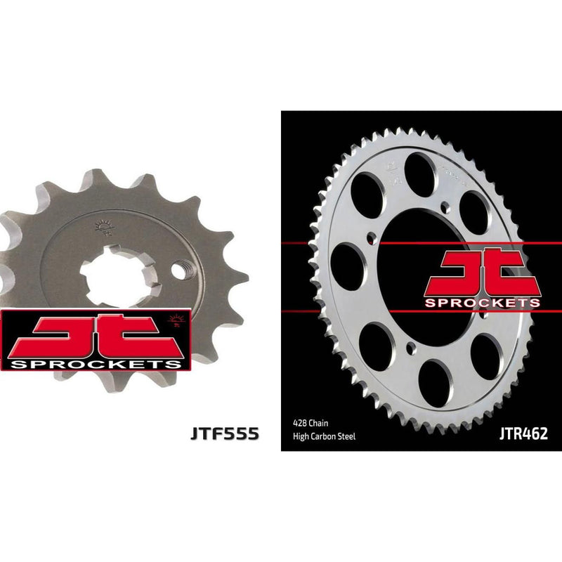 Load image into Gallery viewer, Front &amp; Rear Sprocket Kit for KAWASAKI KX100 B7-428 Chain Conversion 97

