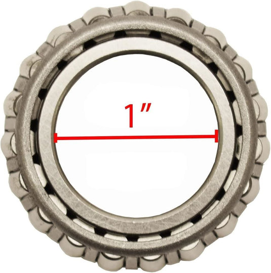 Pre-Greased Trailer Hub Kit (RHI-150-PG-PR) 5 Bolt on 4-1/2 Inch Circle with 1 inch I.D. Bearings - One Pair