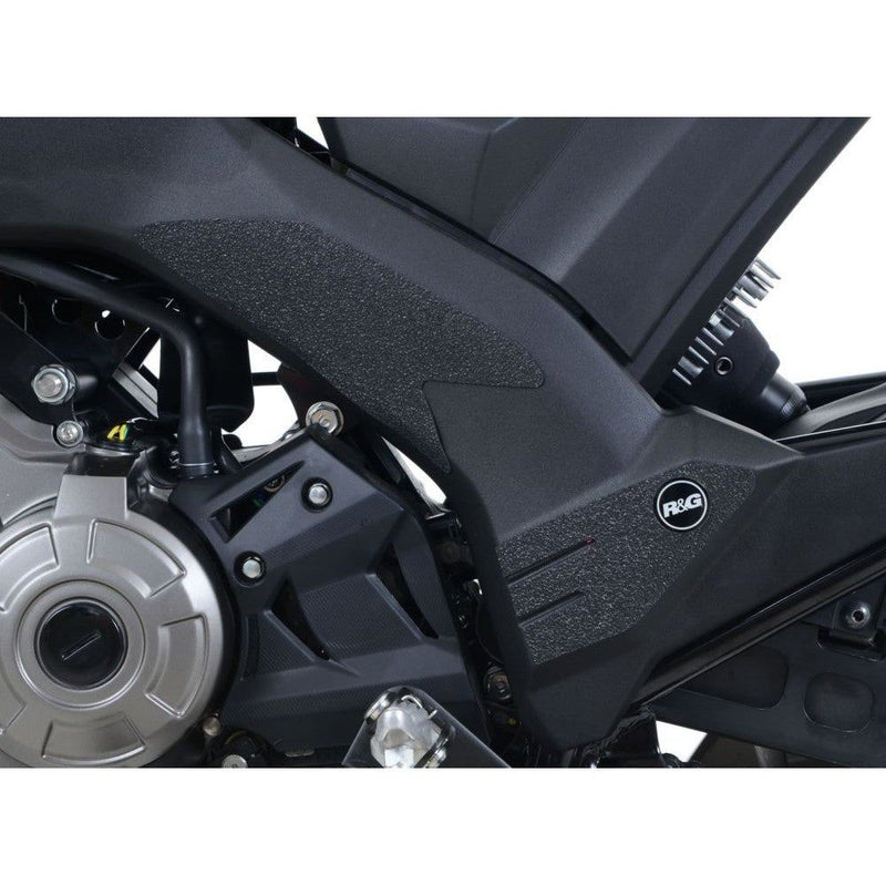 Load image into Gallery viewer, R&amp;G Racing Black Boot Guard Kit For 2016-2018 Kawasaki Z125
