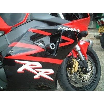 Load image into Gallery viewer, R&amp;G Racing Black Classic Style Crash Protectors For 2000-2003 Honda CBR900RR
