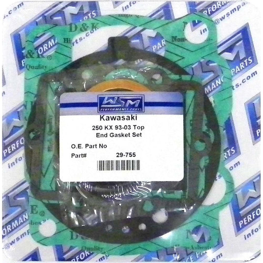 WSM Top End Gasket Kit For Kawasaki 250 KX 93-03 29-755