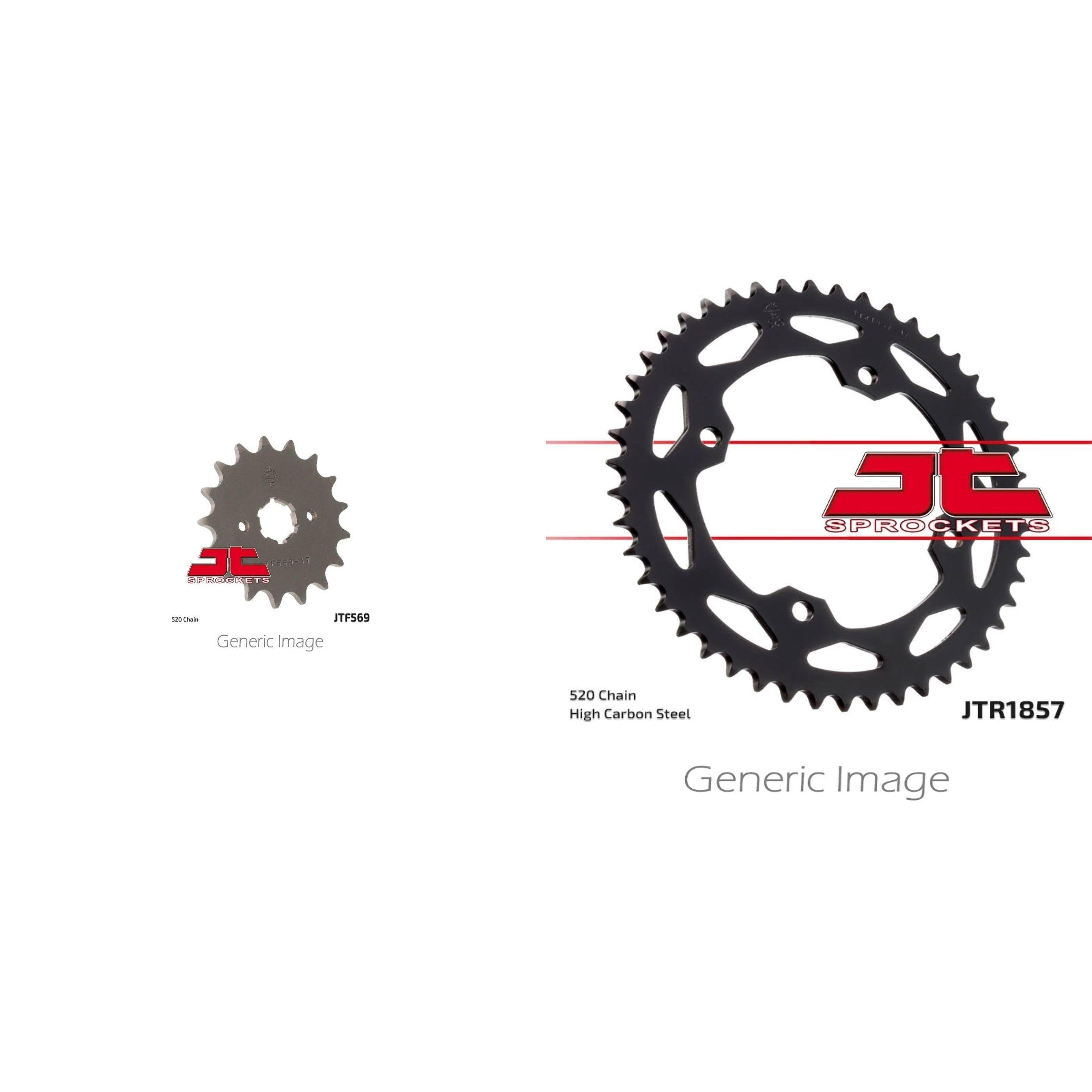 Front & Rear Steel Sprocket Kit for ATV/UTV YAMAHA YFM350R Raptor 2004-2013