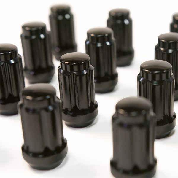 Load image into Gallery viewer, Falcon Ridge Black 3/8&quot; Splined Lug Nuts With Key Pack of 16 80-10133
