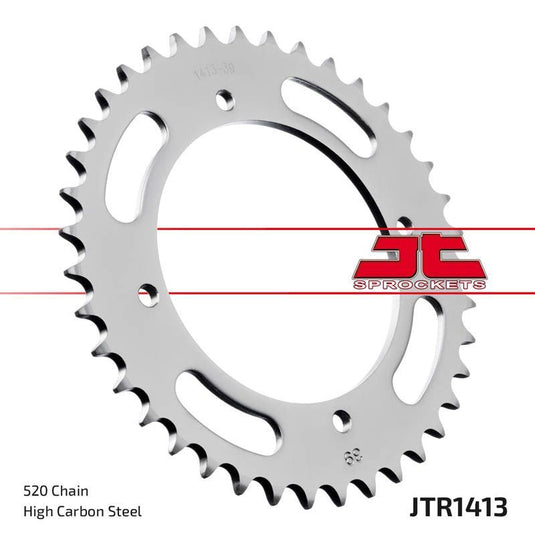JT Sprockets Rear Steel Sprocket 39 Tooth 39T 520 Chain For Kawasaki Tecate 4 KXF250A A1,A2 1987-1988 JTR1413.39