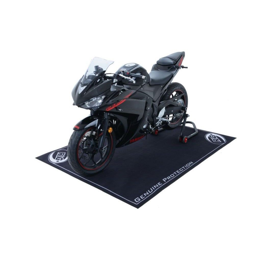 R&G Racing Black Motorcycle Workshop Mat 2m x 1.15m For 2004-2010 Aprilia RSV1000R