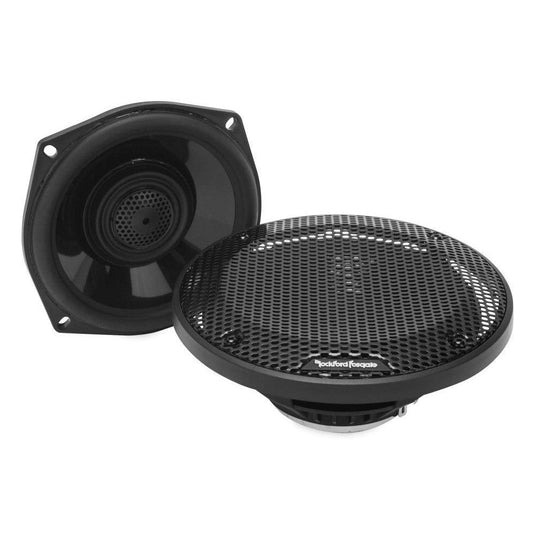 Rockford Fosgate Power Full Range Speaker For Harley-Davidson FLH, FLT 1998-2013 Black 5.25 in.