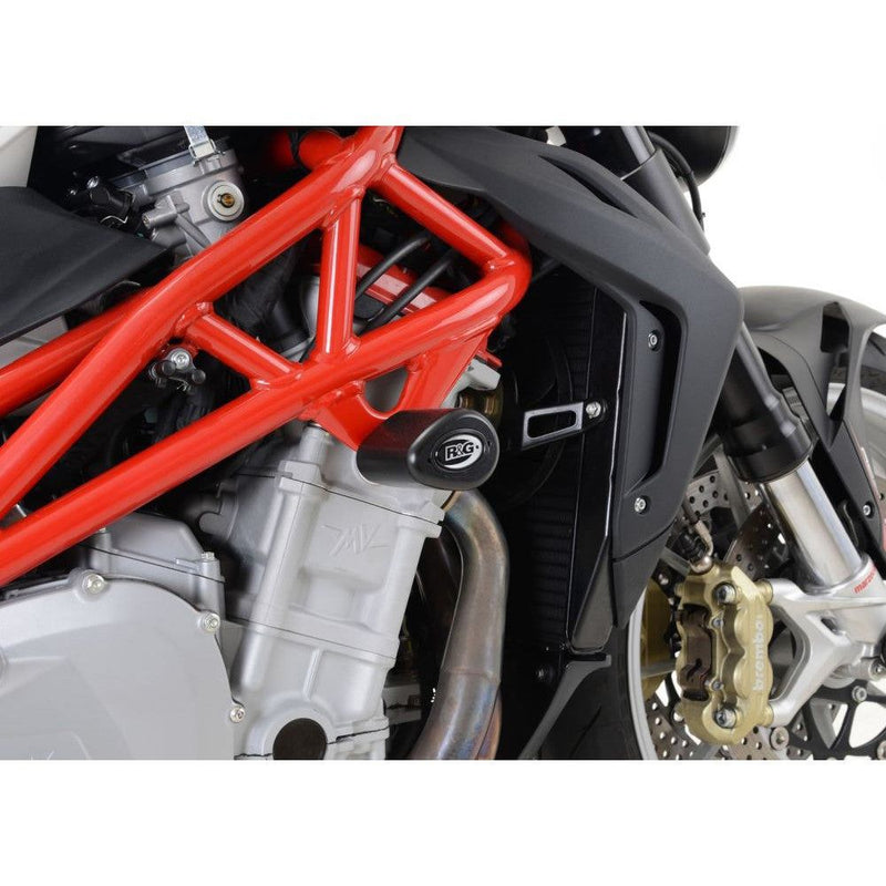 Load image into Gallery viewer, R&amp;G Racing Black Aero Style Crash Protection Bobbins For 2013 MV Agusta Brutale 1090
