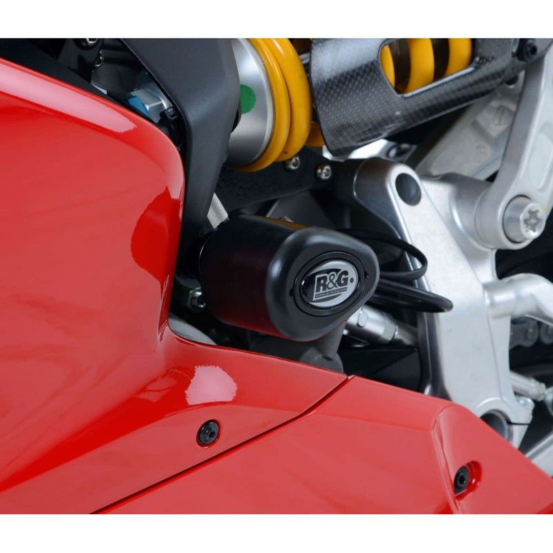 Load image into Gallery viewer, R&amp;G Racing Black Aero Style Crash Protection Bobbins For 2012-2015 Ducati 1199 Panigale
