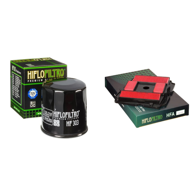 HIFLO FILTRO Oil and Air Filter Kit for HONDA NT650 J,K,L Hawk GT RC312 88-91
