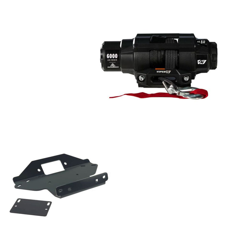 Load image into Gallery viewer, Viper 6000lbs V3 Winch Black Rope With Mount For Kawasaki Brute Force 650 EPS 2006-2013
