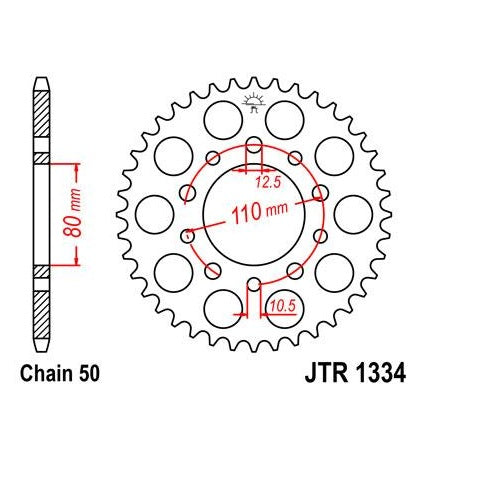 Load image into Gallery viewer, Steel Rear Sprocket 44T for Street HONDA CBR1000F 1990-1991
