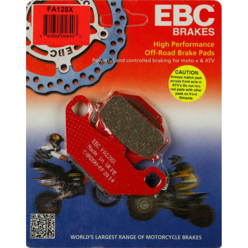 Load image into Gallery viewer, EBC 1 Pair Performance X-Series Carbon Brake Pads MPN FA128X
