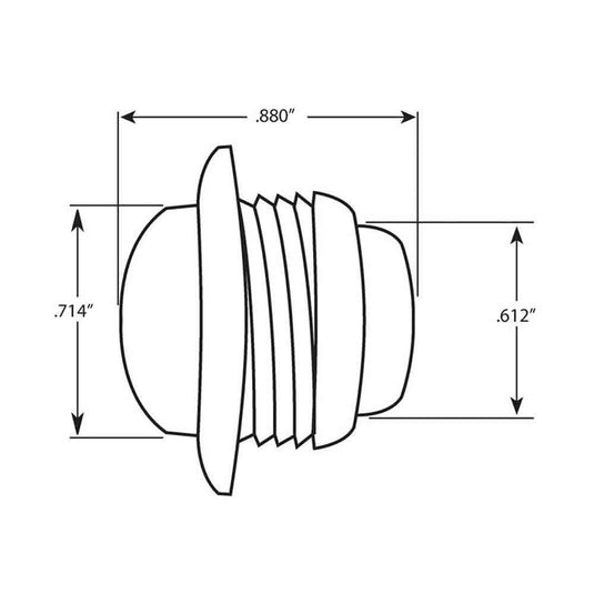 Amber LED Bullet Light - Clearance/Side Marker
