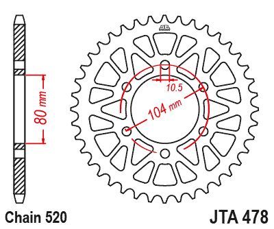 Load image into Gallery viewer, JT Sprockets Rear Racelite Aluminum Race Sprocket Gold 46 Tooth 46T 520 Chain

