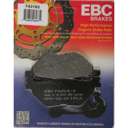 EBC 1 Pair FA Series Organic Replacement Brake Pads MPN FA319/2