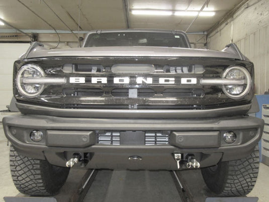 Blue Ox Alpha Tow Bar (8,500 lbs. tow capacity) & Baseplate Combo fits Select Ford Bronco with STANDARD BUMPER (without D'Rings)