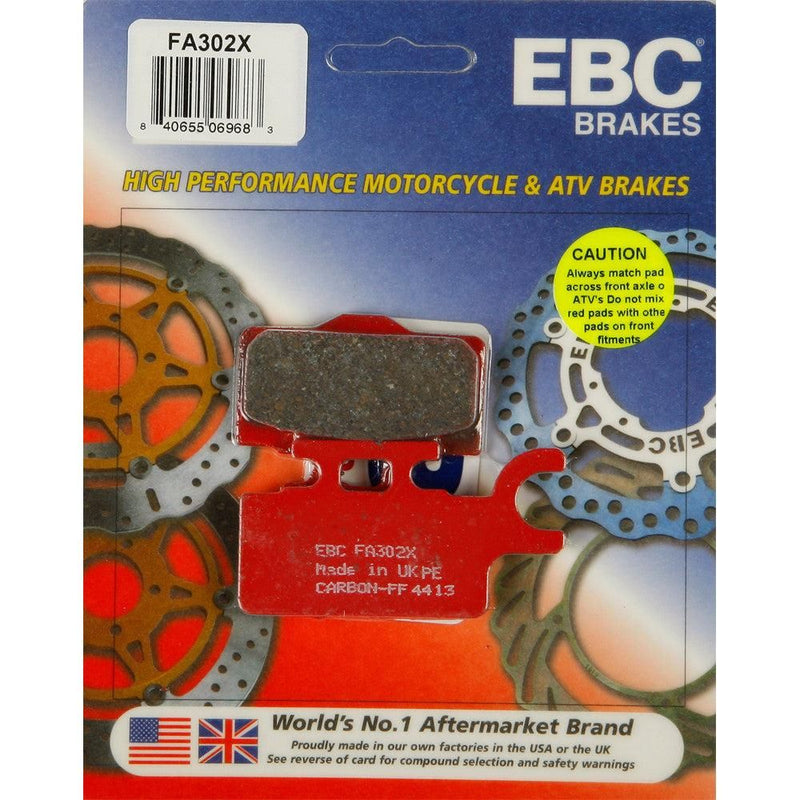 Load image into Gallery viewer, EBC 1 Pair Performance X-Series Carbon Brake Pads MPN FA302X
