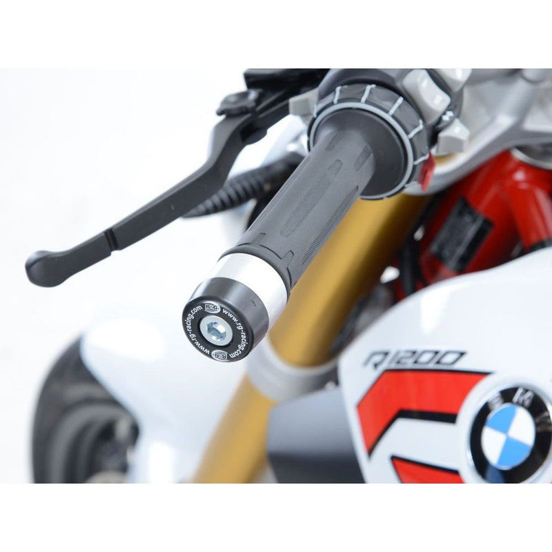 Load image into Gallery viewer, R&amp;G Racing Black Bar End Sliders For 2018-2024 BMW F700GS

