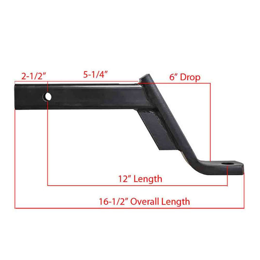Rigid Hitch Ball Mount Assembly for  2