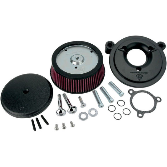 Arlen Ness Black Stage 1 Big Sucker Air Filter w/ Cover Harley '08-'16 New