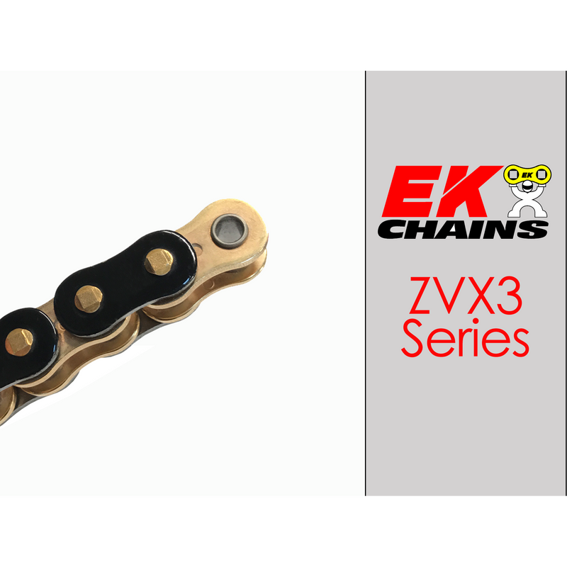 Load image into Gallery viewer, EK 525-ZVX3 Motorcycle Drive Chain (Specify Links and Color) Rivet Master Link
