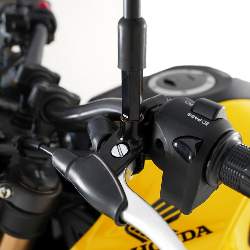 Load image into Gallery viewer, R&amp;G Racing Black Mirror Risers For 2013-2018 Aprilia Caponord 1200
