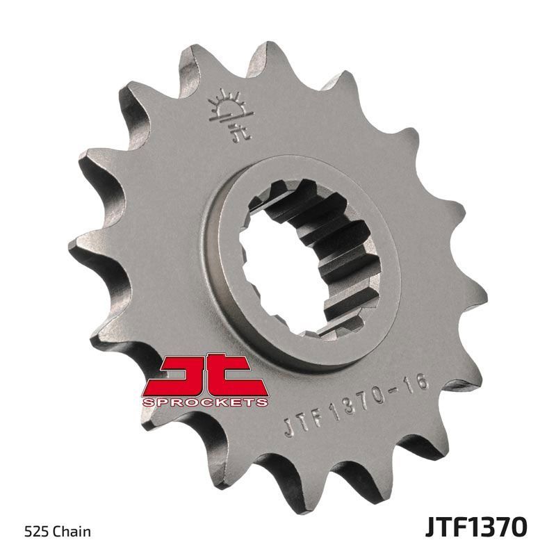 Load image into Gallery viewer, JT Sprockets Front Steel Countershaft Sprocket 16 Tooth 16T 525 Chain
