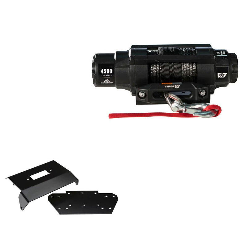 Load image into Gallery viewer, Viper 4500lbs V3 Winch Black Rope With Mount For Honda Foreman Rubicon 500 2005-2006
