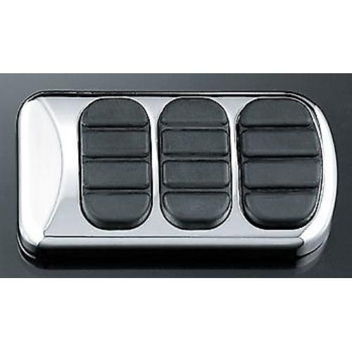 Load image into Gallery viewer, KURYAKYN CHROME ISO BRAKE PEDAL PAD FOR 1980-2017 HARLEY FL TOURING EACH 8027
