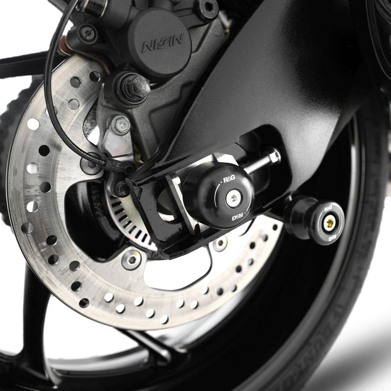 Load image into Gallery viewer, R&amp;G Racing Black Swingarm Protectors For 2016-2017 Suzuki GSXS1000
