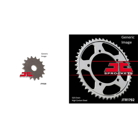 Front and Rear Steel Sprocket Kit for OffRoad SUZUKI DL650/A V-Strom 2004-2014