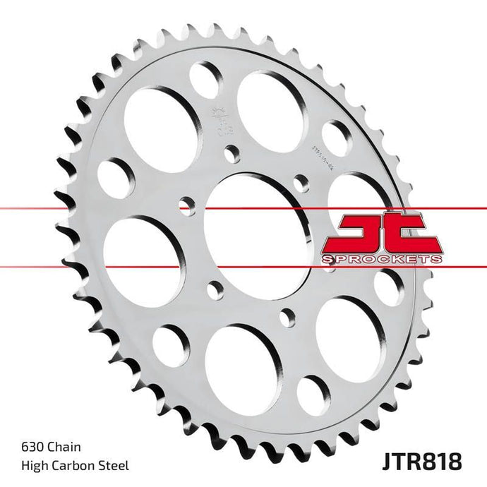 JT Sprockets Rear Steel Sprocket 42 Tooth 42T 630 Chain For Suzuki GS1150EG 1984-1986 JTR818.42