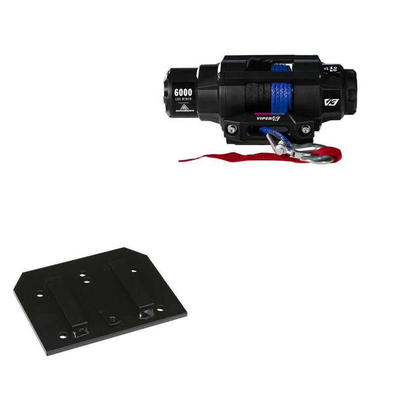 Load image into Gallery viewer, Viper 6000lbs V3 Winch Blue Rope With Mount For Arctic Cat 500 2005-2008
