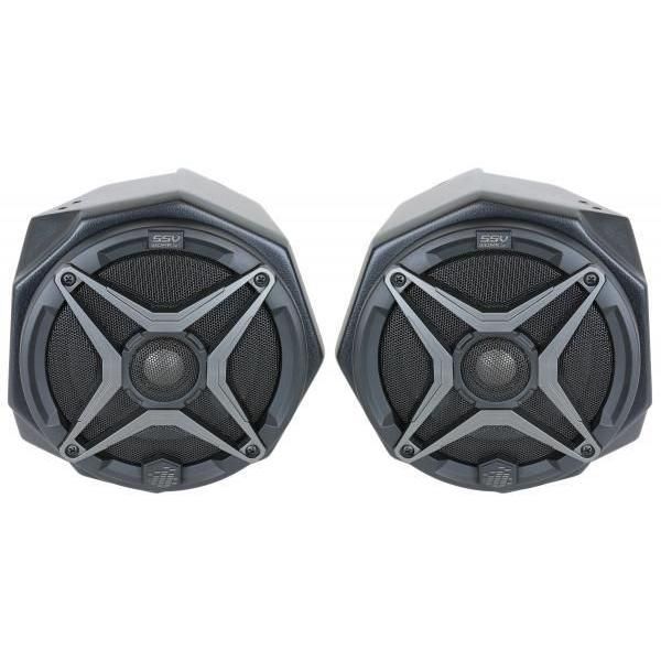 Load image into Gallery viewer, SSV Works Front 6.5&quot; Speaker Pods With Grey Grilles
