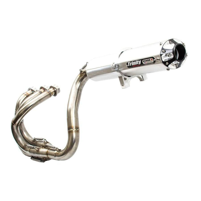 Trinity Racing Stage 5 Full System Exhaust Brushed Muffler For Yamaha YXZ1000R 2016-2024