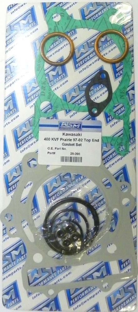 Load image into Gallery viewer, WSM Top End Gasket Kit For Kawasaki 400 Bayou / Prairie 93-02 29-208
