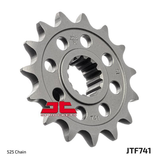 JT Sprockets Front Steel Sprocket 15 Tooth 15T 525 Chain For Ducati Diavel Dark 1198 2013-2015 JTF741.15