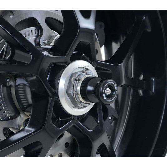R&G Racing Black Spindle Sliders For 2011-2013 Triumph Speed Triple