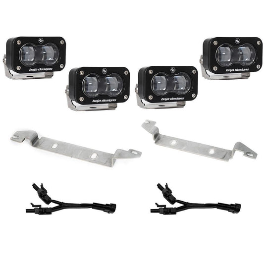 Baja Designs Fog Light Kit S2 SAE Series Spot Pattern Clear Lens 448239