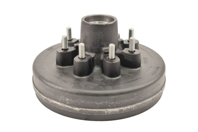 Load image into Gallery viewer, Trailer Hub And Drum, 8 On 6-1/2&quot; Bolt Circle, 3,500 lb. Capacity For 1-3/4&quot; To 1-1/4&quot; Tapered Spindle - 1/2 Inch Lugs
