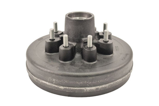 Trailer Hub And Drum, 8 On 6-1/2" Bolt Circle, 3,500 lb. Capacity For 1-3/4" To 1-1/4" Tapered Spindle - 1/2 Inch Lugs