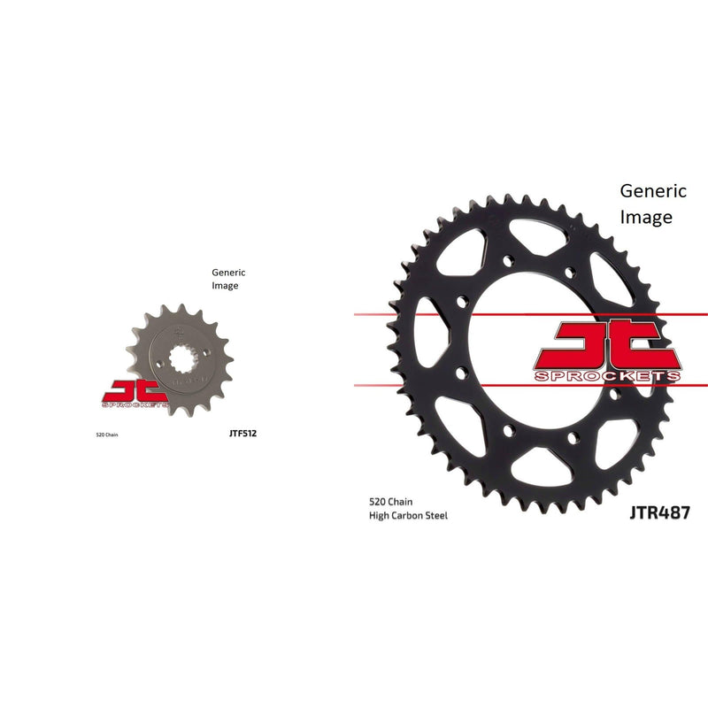 Load image into Gallery viewer, Front and Rear Steel Sprocket Kit for OffRoad KAWASAKI KL650A KLR 1987-1989
