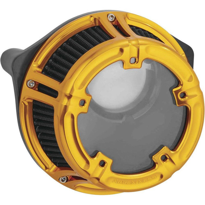 Load image into Gallery viewer, Arlen Ness Clear Sucker Gold Method Air Cleaner 18-178
