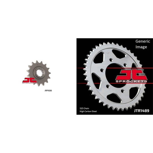 Front & Rear Sprocket Kit for Street KAWASAKI ZZR600 2005-2008