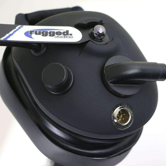 Rugged Radios H43 Rubberized Behind the Head (BTH) 2-Way Radio Headset H43-BLK-K