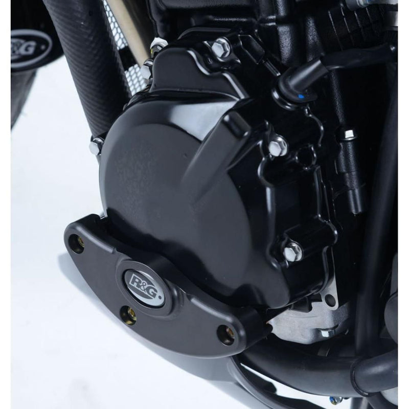 Load image into Gallery viewer, R&amp;G Racing Black Engine Case Sliders LHS ECS0043BK
