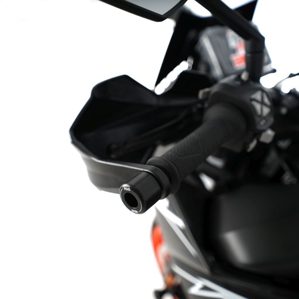 R&G Racing Black Bar End Sliders For 2015-2018 Husqvarna FS450